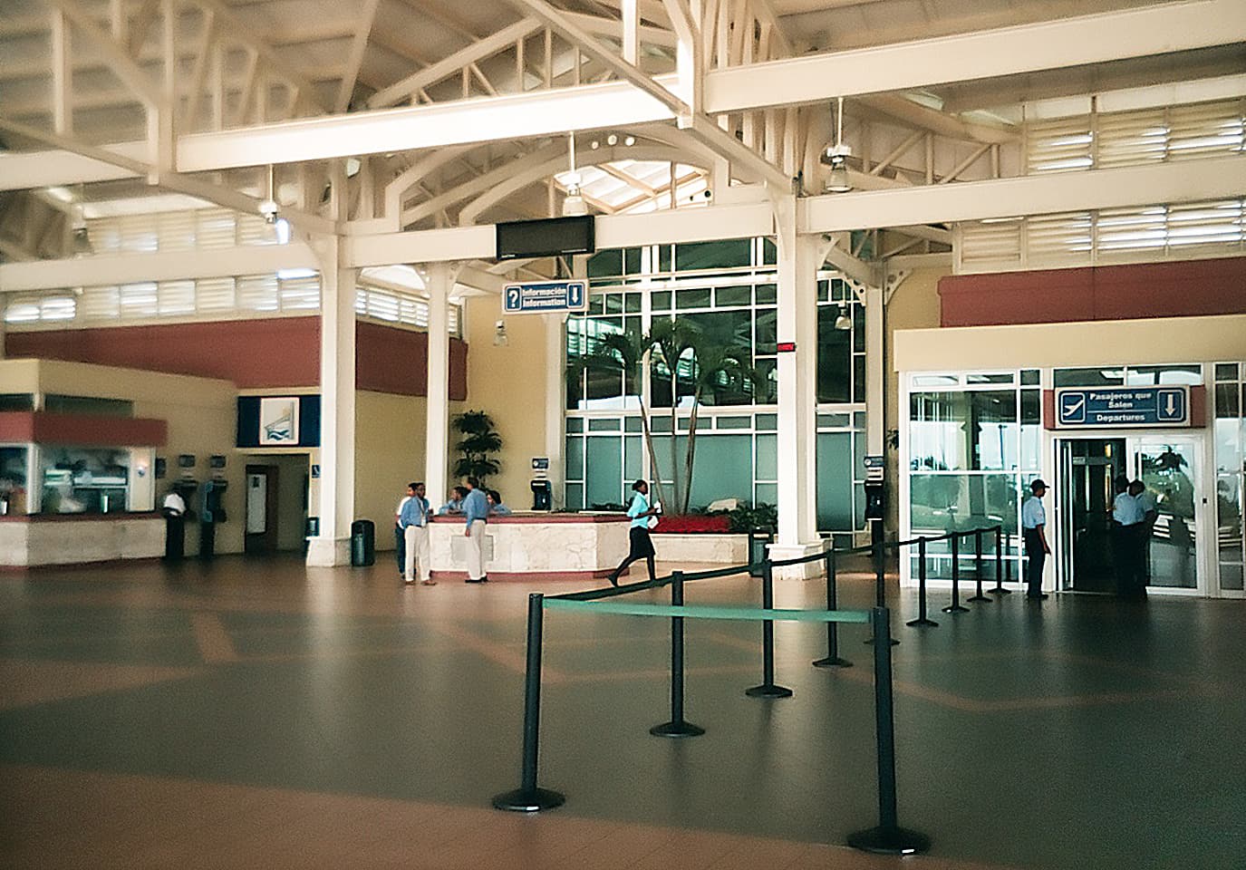 La Romana International Airport (LRM) in the Dominican Republic, the gateway airport serving the La Romana area, seen in daylight.